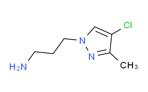 CAS No. 951235-35-1, 3-(4-Chloro-3-methyl-1H-pyrazol-1-yl)propan-1-amine