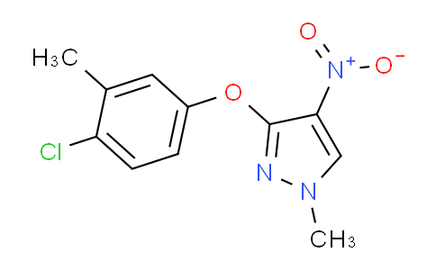 CAS No. 1443278-95-2, 3-(4-Chloro-3-methylphenoxy)-1-methyl-4-nitro-1H-pyrazole
