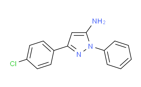 CAS No. 19652-14-3, 3-(4-Chlorophenyl)-1-phenyl-1H-pyrazol-5-amine