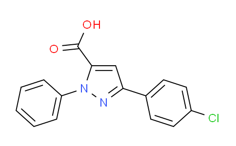 CAS No. 618102-33-3, 3-(4-Chlorophenyl)-1-phenyl-1H-pyrazole-5-carboxylic acid