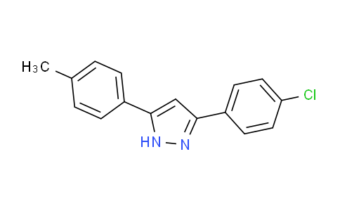 CAS No. 131138-54-0, 3-(4-Chlorophenyl)-5-(p-tolyl)-1H-pyrazole