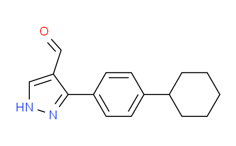 CAS No. 1243102-04-6, 3-(4-Cyclohexylphenyl)-1H-pyrazole-4-carbaldehyde
