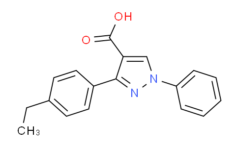 CAS No. 372107-16-9, 3-(4-Ethylphenyl)-1-phenyl-1H-pyrazole-4-carboxylic acid