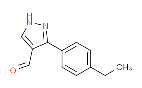 CAS No. 350999-89-2, 3-(4-Ethylphenyl)-1H-pyrazole-4-carbaldehyde