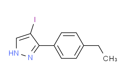 CAS No. 1343634-88-7, 3-(4-Ethylphenyl)-4-iodo-1H-pyrazole