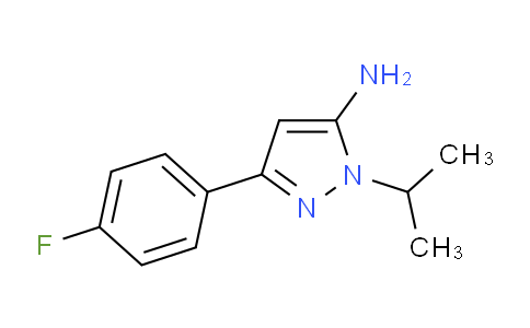 CAS No. 1017781-32-6, 3-(4-Fluorophenyl)-1-isopropyl-1H-pyrazol-5-amine