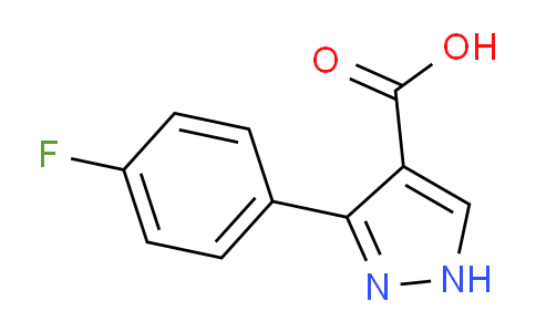 CAS No. 618383-44-1, 3-(4-Fluorophenyl)-1H-pyrazole-4-carboxylic acid