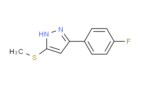 CAS No. 175137-20-9, 3-(4-Fluorophenyl)-5-(methylthio)-1H-pyrazole