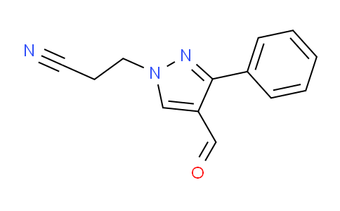 CAS No. 255710-82-8, 3-(4-Formyl-3-phenyl-1H-pyrazol-1-yl)propanenitrile