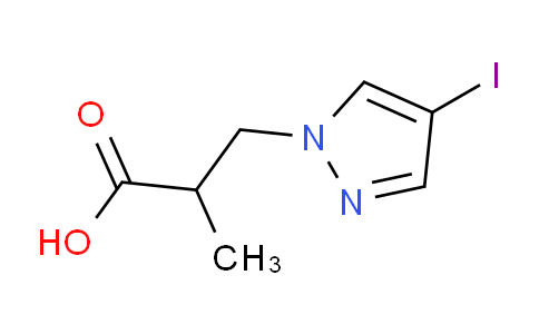 CAS No. 1354705-35-3, 3-(4-Iodo-1H-pyrazol-1-yl)-2-methylpropanoic acid