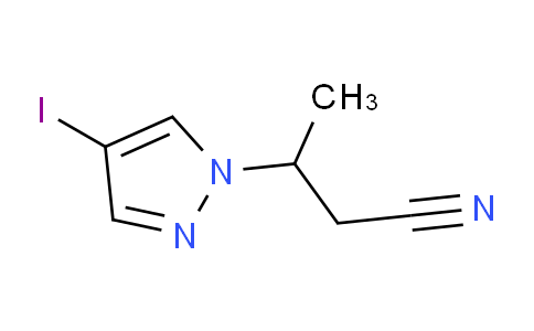 CAS No. 1340316-77-9, 3-(4-Iodo-1H-pyrazol-1-yl)butanenitrile