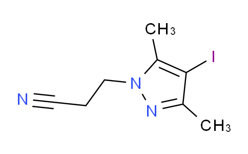 CAS No. 1170855-52-3, 3-(4-Iodo-3,5-dimethyl-1H-pyrazol-1-yl)propanenitrile