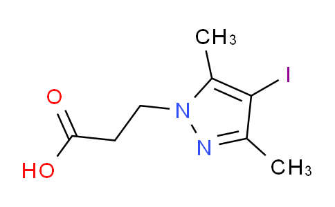 CAS No. 6645-81-4, 3-(4-Iodo-3,5-dimethyl-1H-pyrazol-1-yl)propanoic acid