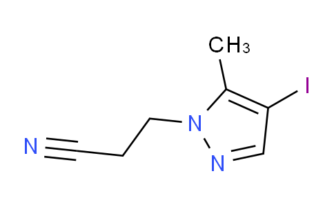 CAS No. 1354706-62-9, 3-(4-Iodo-5-methyl-1H-pyrazol-1-yl)propanenitrile