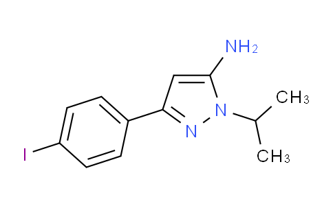 CAS No. 1017781-38-2, 3-(4-Iodophenyl)-1-isopropyl-1H-pyrazol-5-amine