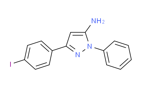 CAS No. 1017781-34-8, 3-(4-Iodophenyl)-1-phenyl-1H-pyrazol-5-amine