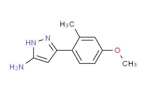 CAS No. 502132-58-3, 3-(4-Methoxy-2-methylphenyl)-1H-pyrazol-5-amine
