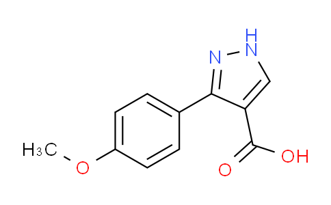 CAS No. 618383-46-3, 3-(4-Methoxy-phenyl)-1H-pyrazole-4-carboxylic acid