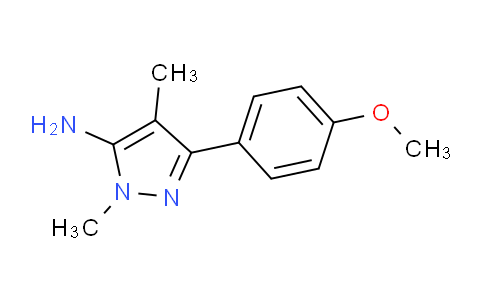 CAS No. 957256-13-2, 3-(4-Methoxyphenyl)-1,4-dimethyl-1H-pyrazol-5-amine