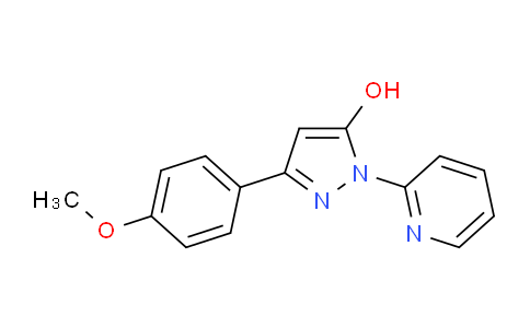 CAS No. 140397-85-9, 3-(4-Methoxyphenyl)-1-(pyridin-2-yl)-1H-pyrazol-5-ol