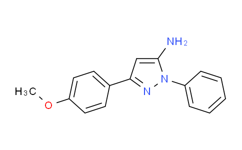 CAS No. 19652-13-2, 3-(4-Methoxyphenyl)-1-phenyl-1H-pyrazol-5-amine
