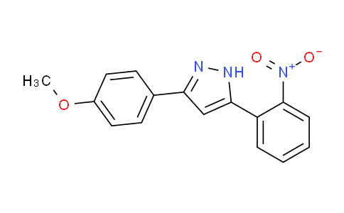 CAS No. 1416738-68-5, 3-(4-Methoxyphenyl)-5-(2-nitrophenyl)-1H-pyrazole