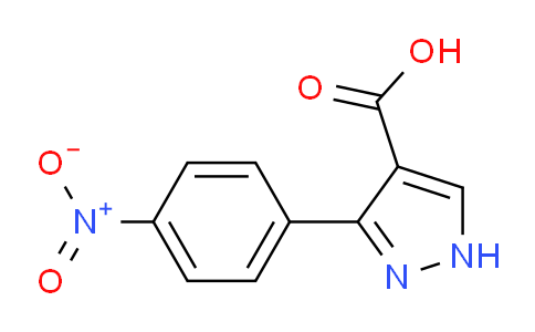 CAS No. 35581-31-8, 3-(4-Nitrophenyl)-1H-pyrazole-4-carboxylic acid