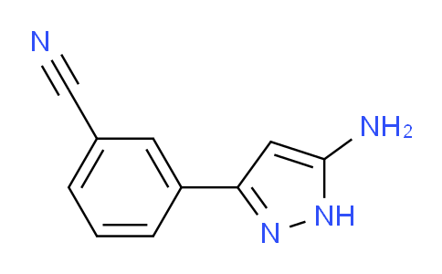 CAS No. 1800082-10-3, 3-(5-Amino-1H-pyrazol-3-yl)benzonitrile