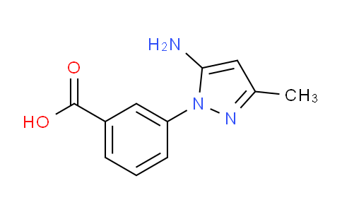 CAS No. 872407-85-7, 3-(5-Amino-3-methyl-1H-pyrazol-1-yl)benzoic acid