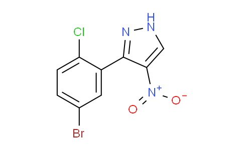 CAS No. 1707375-18-5, 3-(5-Bromo-2-chlorophenyl)-4-nitro-1H-pyrazole