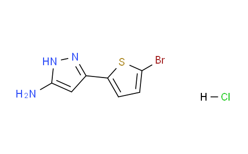 CAS No. 1031794-53-2, 3-(5-Bromothiophen-2-yl)-1H-pyrazol-5-amine hydrochloride