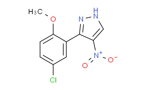 CAS No. 1708168-80-2, 3-(5-Chloro-2-methoxyphenyl)-4-nitro-1H-pyrazole