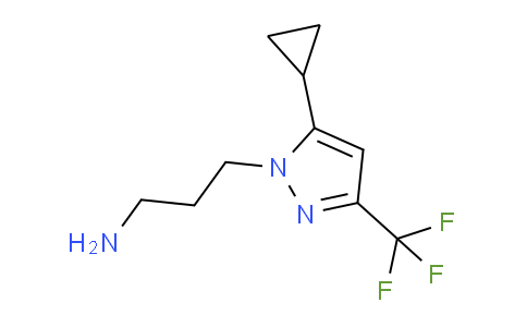 CAS No. 925580-00-3, 3-(5-Cyclopropyl-3-(trifluoromethyl)-1H-pyrazol-1-yl)propan-1-amine