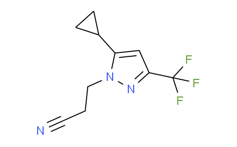 CAS No. 1006334-01-5, 3-(5-Cyclopropyl-3-(trifluoromethyl)-1H-pyrazol-1-yl)propanenitrile