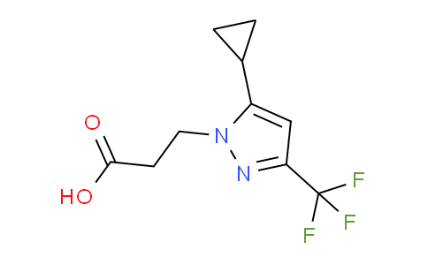 CAS No. 956394-41-5, 3-(5-Cyclopropyl-3-(trifluoromethyl)-1H-pyrazol-1-yl)propanoic acid