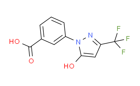 CAS No. 400744-33-4, 3-(5-Hydroxy-3-(trifluoromethyl)-1H-pyrazol-1-yl)benzoic acid
