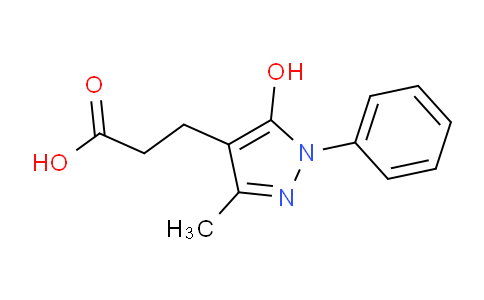 CAS No. 497161-25-8, 3-(5-Hydroxy-3-methyl-1-phenyl-1H-pyrazol-4-yl)propanoic acid