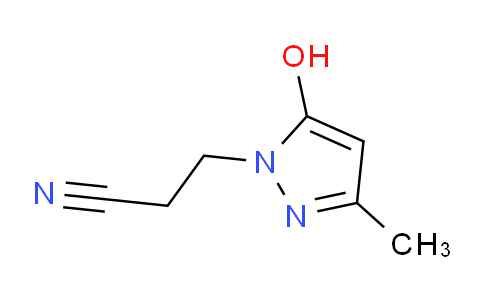 CAS No. 41534-08-1, 3-(5-Hydroxy-3-methylpyrazol-1-yl)propanenitrile