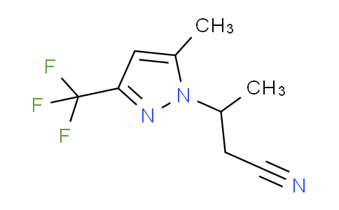 CAS No. 1006348-45-3, 3-(5-Methyl-3-(trifluoromethyl)-1H-pyrazol-1-yl)butanenitrile
