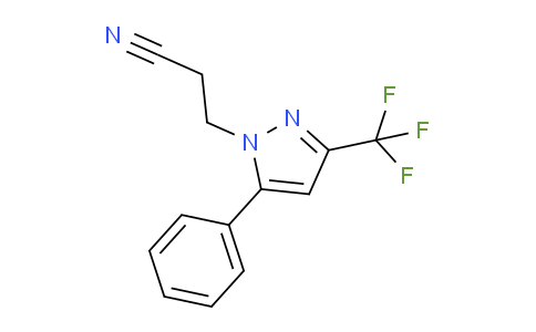 CAS No. 1006334-26-4, 3-(5-Phenyl-3-(trifluoromethyl)-1H-pyrazol-1-yl)propanenitrile