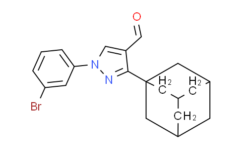 CAS No. 496010-97-0, 3-(Adamantan-1-yl)-1-(3-bromophenyl)-1H-pyrazole-4-carbaldehyde