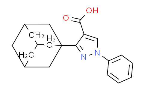 CAS No. 401632-69-7, 3-(Adamantan-1-yl)-1-phenyl-1H-pyrazole-4-carboxylic acid