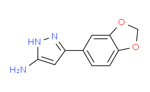 CAS No. 208519-15-7, 3-(Benzo[d][1,3]dioxol-5-yl)-1H-pyrazol-5-amine