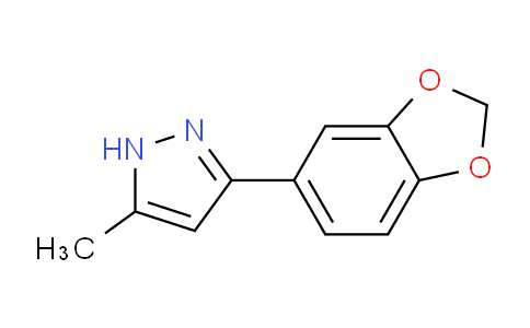 CAS No. 937022-12-3, 3-(Benzo[d][1,3]dioxol-5-yl)-5-methyl-1H-pyrazole