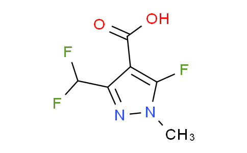 CAS No. 1255735-09-1, 3-(Difluoromethyl)-5-fluoro-1-methyl-1H-pyrazole-4-carboxylic acid