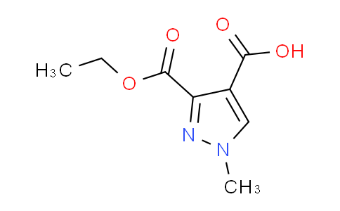 CAS No. 1174830-89-7, 3-(Ethoxycarbonyl)-1-methyl-1H-pyrazole-4-carboxylic acid