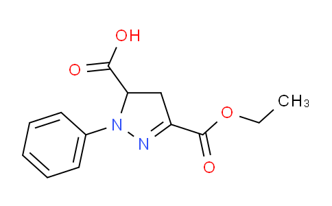 CAS No. 1251924-19-2, 3-(Ethoxycarbonyl)-1-phenyl-4,5-dihydro-1H-pyrazole-5-carboxylic acid