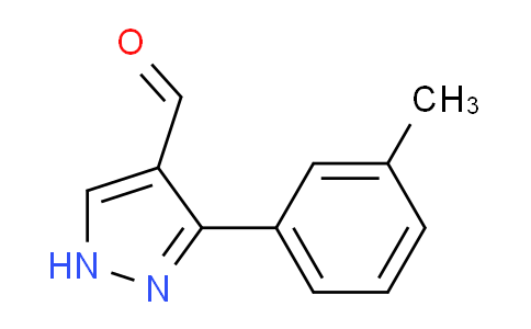 CAS No. 879996-61-9, 3-(m-Tolyl)-1H-pyrazole-4-carbaldehyde