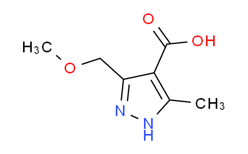 CAS No. 1239473-55-2, 3-(Methoxymethyl)-5-methyl-1H-pyrazole-4-carboxylic acid