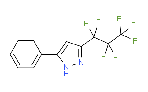 CAS No. 54864-78-7, 3-(Perfluoropropyl)-5-phenyl-1H-pyrazole